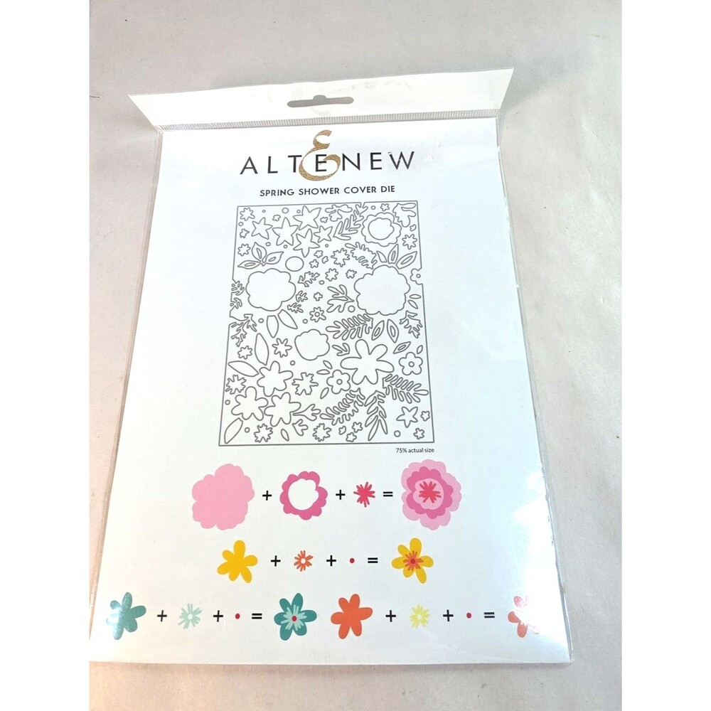 New Altenew Spring Shower Cover Die Metal Die Cutting Set - Cutting Dies